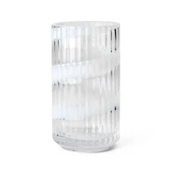 Lyngby Porcelæn Swirl vase hvid H 15,5 cm