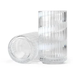 Lyngby Porcelæn Swirl vase hvid H 15,5 cm