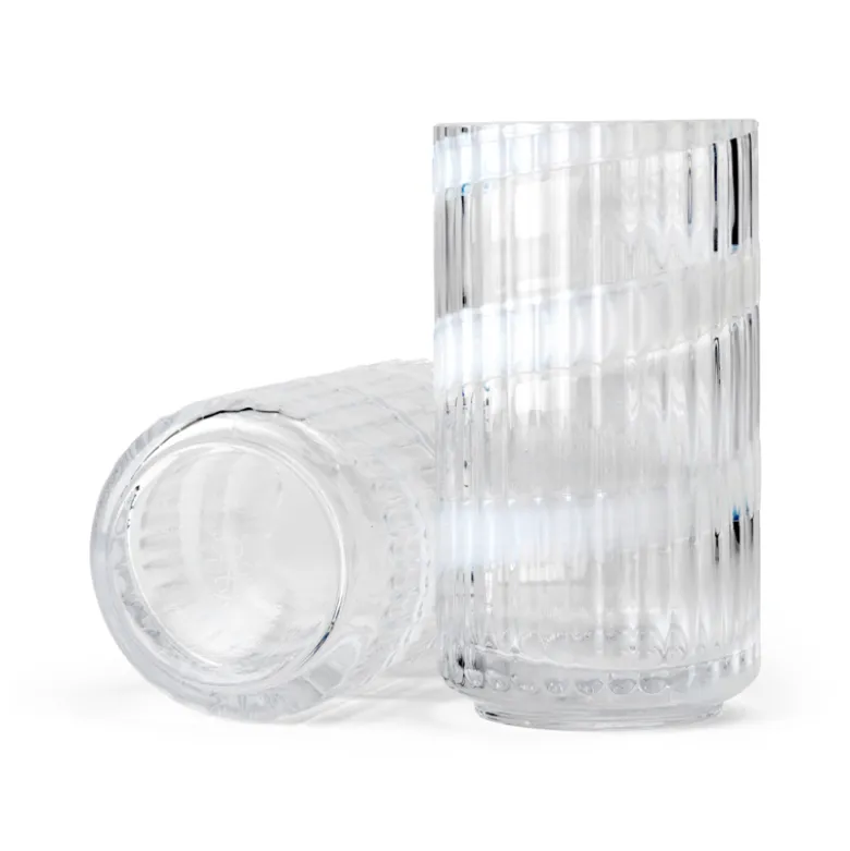 Lyngby Porcelæn Swirl vase hvid H 15,5 cm