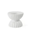 Lyngby Porcelæn Tura fyrfadsstage hvid Ø 8 cm