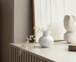 Lyngby Porcelæn Tura vase hvid 14,5 cm