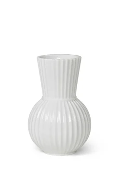 Lyngby Porcelæn Tura vase hvid 18 cm