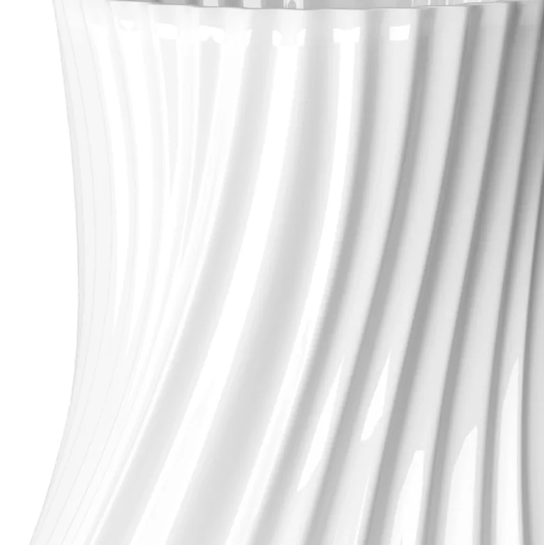 Lyngby Porcelæn Twist vase hvid H 31 cm