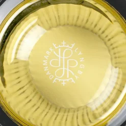 Lyngby Porcelæn vase glas olivengrøn H 15,5 cm