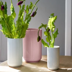 Lyngby Porcelæn vase hvid 15 cm