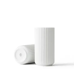 Lyngby Porcelæn vase mat hvid H 15,5 cm