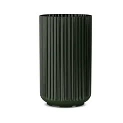 Lyngby porcelæn vase mørk grøn H 31 cm