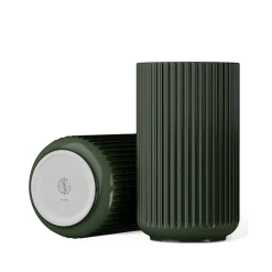 Lyngby porcelæn vase mørk grøn H 31 cm