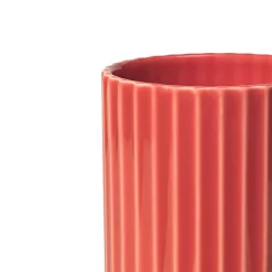 Lyngby Porcelæn vase rød H 15,5 cm