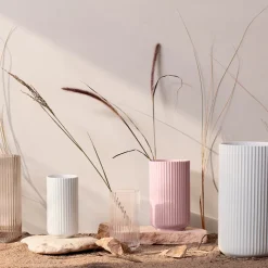 Lyngby Porcelæn vase rosa H 25 cm