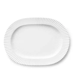 Lyngby serveringsfad hvid 33 cm