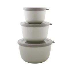 Mepal Cirqula skålesæt med låg 3 stk. nordic white