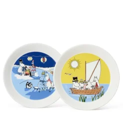 Moomin Arabia 2 delt tallerkensæt 19 cm