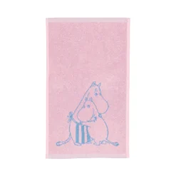 Moomin Arabia Familietid håndklæde lyserød 30x50 cm