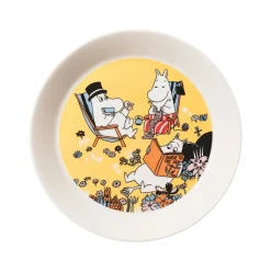 Moomin Arabia Familietid tallerken gul Ø 19 cm