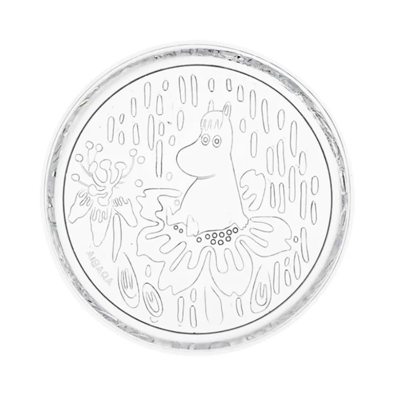 Moomin Arabia glastallerken klar Ø 17 cm