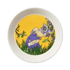 Moomin Arabia Hemulen tallerken gul 19 cm