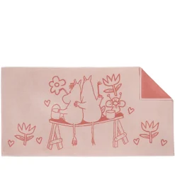 Moomin Arabia håndklæde Familietid rosa 70x140 cm