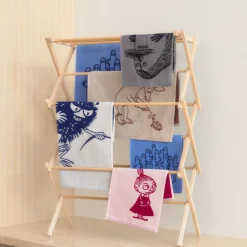 Moomin Arabia håndklæde hattifnat 50x70 cm lyseblå