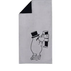 Moomin Arabia håndklæde Mummifar 70x140 cm lysegrå