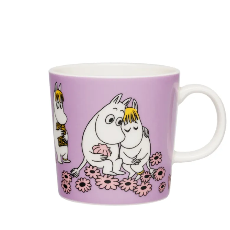 Moomin Arabia Kærester krus lyselilla 30 cl