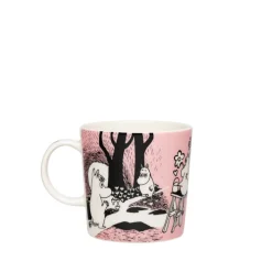 Moomin Arabia Kærlighed 30 års jubilæums krus lyserød 30 cl