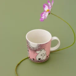 Moomin Arabia Kærlighed 30 års jubilæums krus lyserød 30 cl