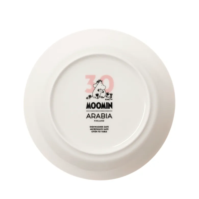 Moomin Arabia Kærlighed 30 års jubilæums underkop lyserød Ø 15 cm