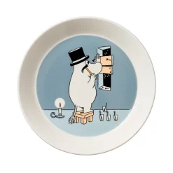 Moomin Arabia Mumifar tallerken grå 19 cm