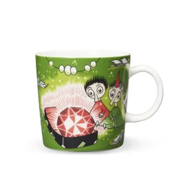 Moomin Arabia Mumi krus Tofslen & Vifslen grøn 30cl