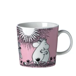Moomin Arabia Mumitrolden & Snorkfrøkenen krus rosa 30 cl
