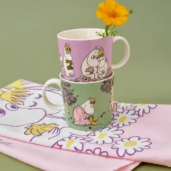 Moomin Arabia Omsorg lysegrøn krus 30 cl