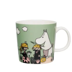 Moomin Arabia Omsorg lysegrøn krus 30 cl