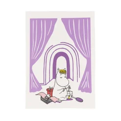 Moomin Arabia Snorkfrøkenen viskestykke lilla 50x70 cm