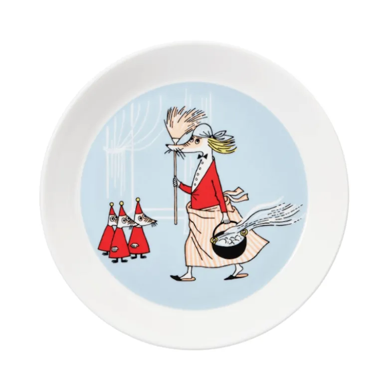 Moomin Arabia tallerken Filifjonk grå 19 cm