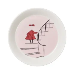 Moomin Arabia tallerken Ninni rosa 19 cm