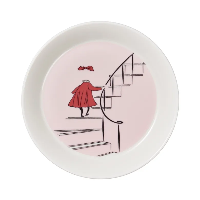 Moomin Arabia tallerken Ninni rosa 19 cm