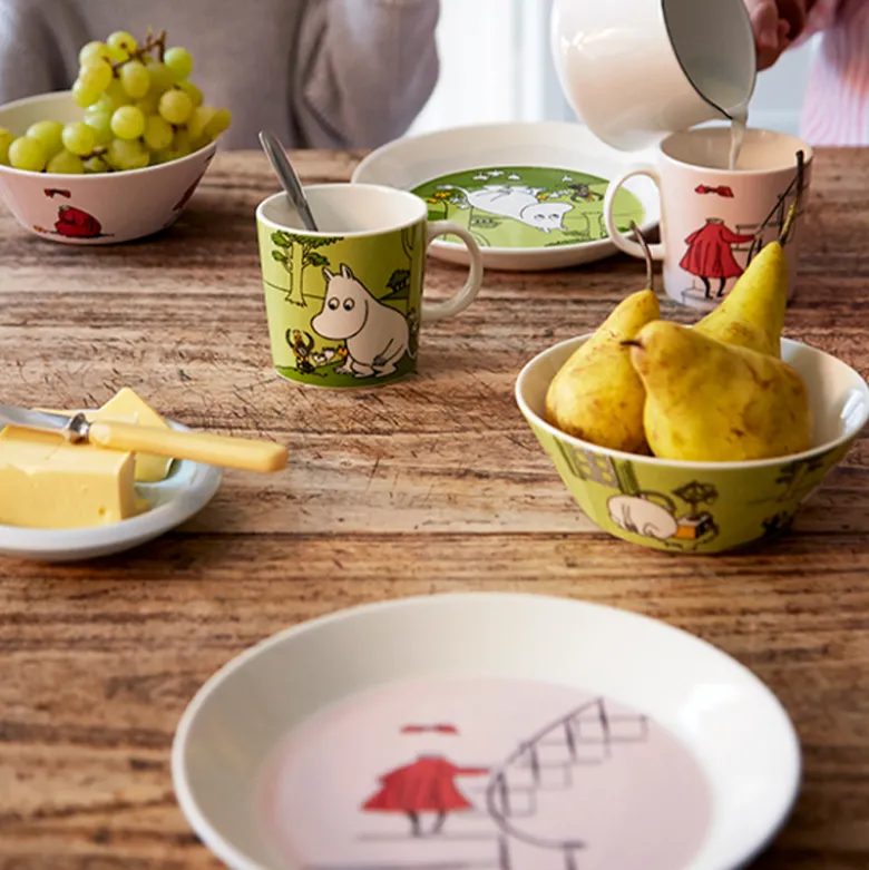 Moomin Arabia tallerken Ninni rosa 19 cm