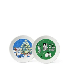 Moomin Arabia tallerken sæt tegning/jul 19 cm