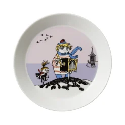 Moomin Arabia tallerken Tooticky hvid 19 cm