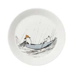 Moomin Arabia tallerken Tro Mod Sin Oprindelse hvid 19 cm