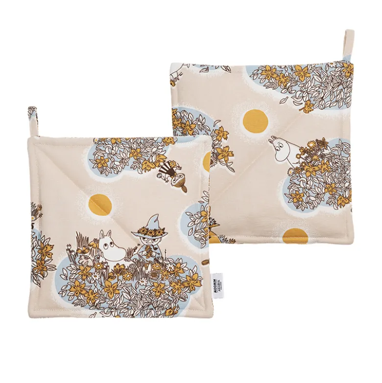Moomin Arabia Venner for evigt grydelapper beige 2 stk.