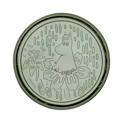 Moomin Iittala glastallerken pine green 17 cm