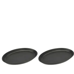 Morsø Forno steaktallerken sort 2 stk. 28x20 cm