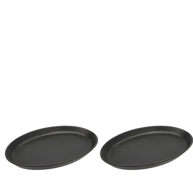 Morsø Forno steaktallerken sort 2 stk. 28x20 cm
