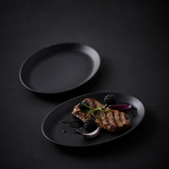 Morsø Forno steaktallerken sort 2 stk. 28x20 cm