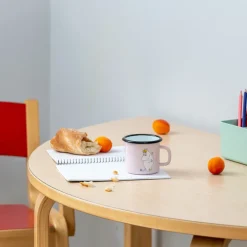 Mumi by Muurla snorkfrøken emaljekrus lyserød 25 cl