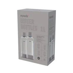 MySoda Woody flaske grå 2 stk. 1 liter