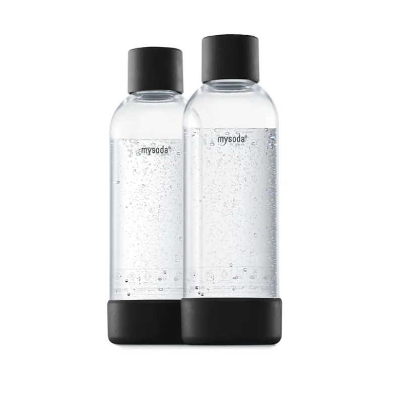 MySoda Woody flaske sort 2 stk. 1 liter
