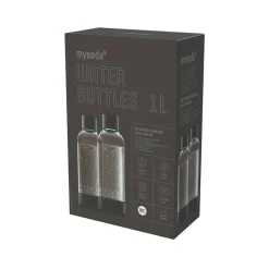 MySoda Woody flaske sort 2 stk. 1 liter